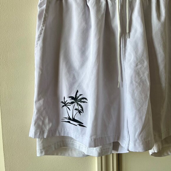 Manfinity Men’s Athletic Shorts L With Built-In Boxer Liner - Picture 2 of 4